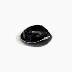 Dinosaur Designs Small Leaf Bowl in Black Marble — handcrafted marbled black and white resin bowl with curved organic form