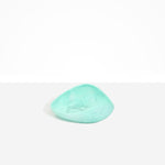 Dinosaur Designs Small Leaf Bowl in Mint — handcrafted marbled green blue resin bowl with curved organic form