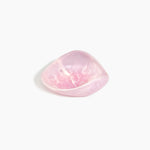 Dinosaur Designs Small Leaf Bowl in Shell Pink — handcrafted marbled pink resin bowl with curved organic form
