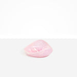 Dinosaur Designs Small Leaf Bowl in Shell Pink — handcrafted marbled pink resin bowl with curved organic form