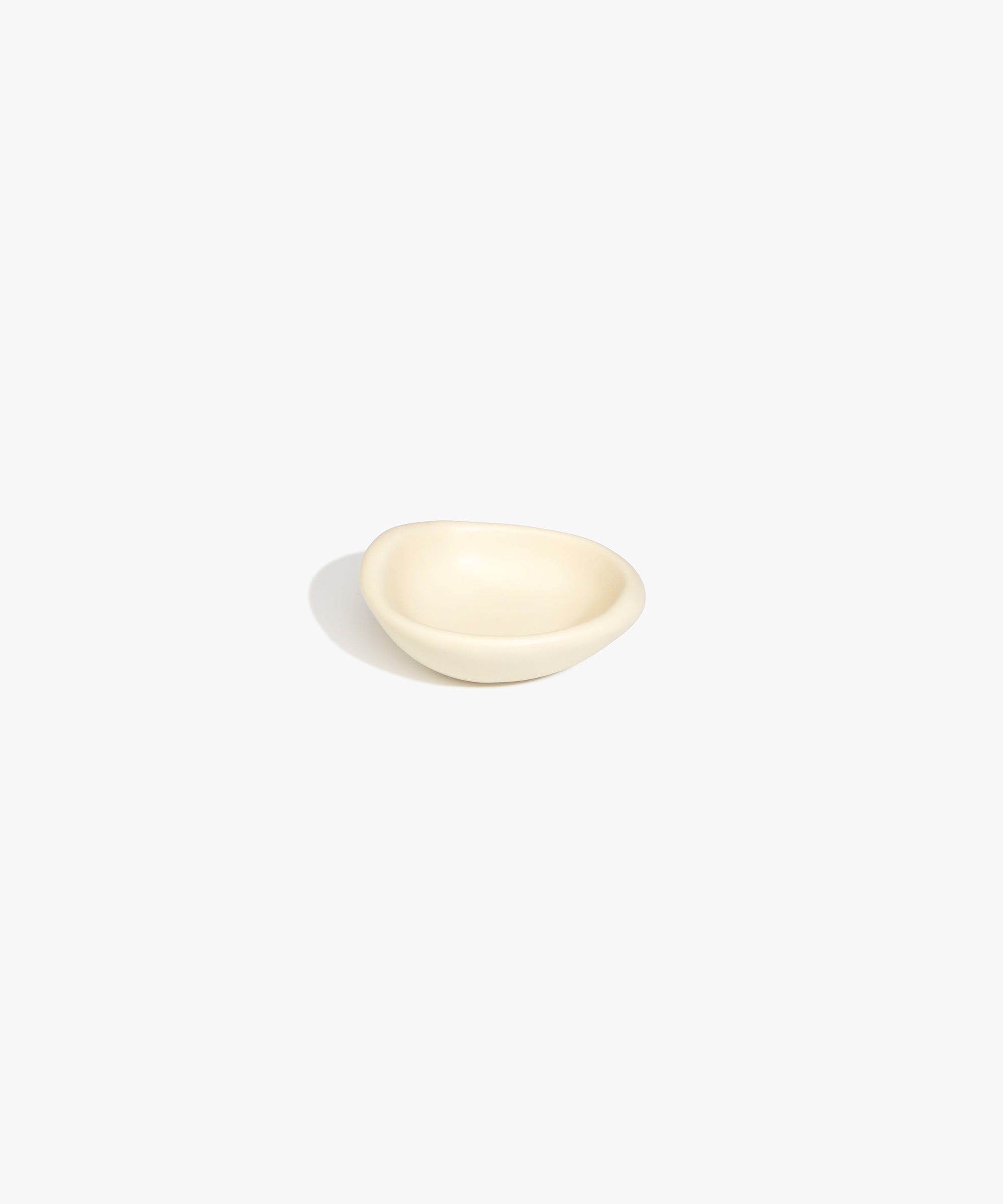 Dinosaur Designs Bones Dish in Cream — small handcrafted resin trinket dish with organic form