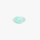 Dinosaur Designs Bones Dish in Mint — small handcrafted marbled green blue resin trinket dish with organic form