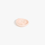 Dinosaur Designs Bones Dish in Rose Swirl — small handcrafted pink marbled resin trinket dish with organic form