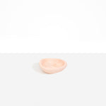 Dinosaur Designs Bones Dish in Rose Swirl — small handcrafted pink marbled resin trinket dish with organic form..