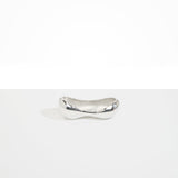 Dinosaur Designs Flow Dessert Bowl in White Marble Colour resin..