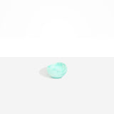 Dinosaur Designs Beetle Dish in Mint — handcrafted mint blue marbled resin miniature salt dish with rounded organic form