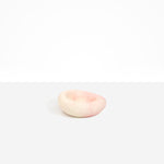 Dinosaur Designs Drift Dish in Blossom— handcrafted marbled pink and cream resin chunky trinket dish with organic form