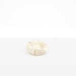 Dinosaur Designs Drift Dish in Chalk Swirl— handcrafted marbled off white resin chunky trinket dish with organic form