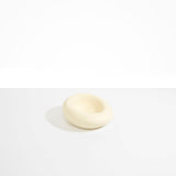 Dinosaur Designs Drift Dish in Cream— handcrafted cream resin chunky trinket dish with organic form