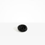 Dinosaur Designs Medium Drift Dish in Black— handcrafted black resin chunky trinket dish with organic form