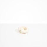 Dinosaur Designs Medium Drift Dish in Chalk Swirl— handcrafted marbled off white resin chunky trinket dish with organic form