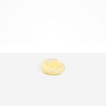 Dinosaur Designs Medium Drift Dish in Lemon— handcrafted marbled yellow resin chunky trinket dish with organic form