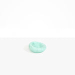 Dinosaur Designs Medium Drift Dish in Mint— handcrafted marbled green blue resin chunky trinket dish with organic form