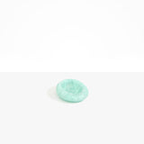 Dinosaur Designs Medium Drift Dish in Mint— handcrafted marbled green blue resin chunky trinket dish with organic form