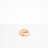 Dinosaur Designs Medium Drift Dish in Sandy Pearl— handcrafted marbled beige, grey and pearlescent resin chunky trinket dish with organic form