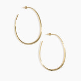 Large Pebble Hoop Earrings