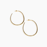 Large Pebble Hoop Earrings