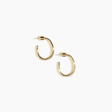 Small Pebble Hoop Earrings
