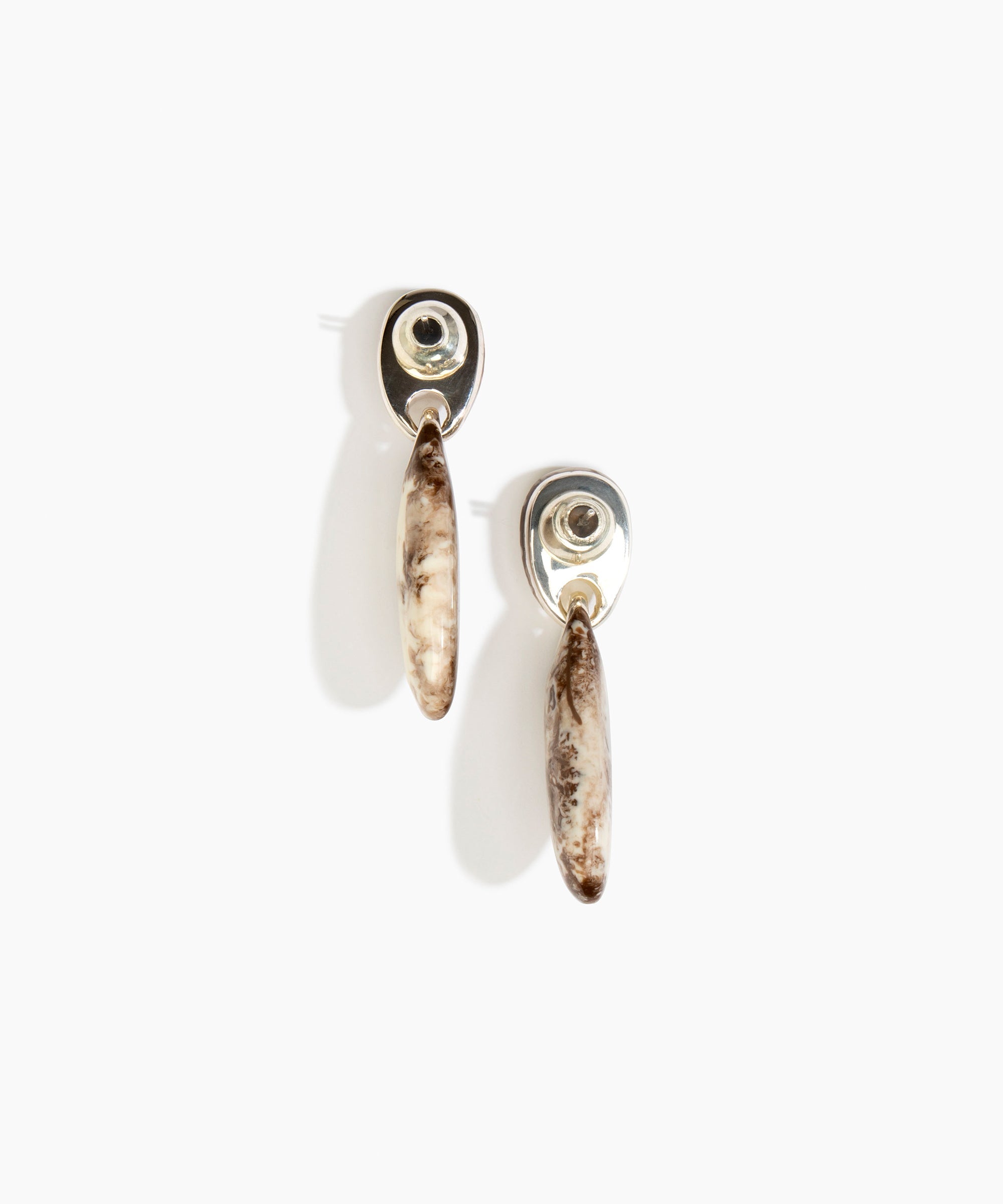Dinosaur Designs ERRCKDUOL Long Rock Duo Earrings CAPPUCCINO..