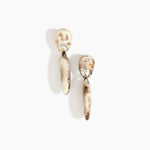 Dinosaur Designs ERRCKDUOL Long Rock Duo Earrings CAPPUCCINO