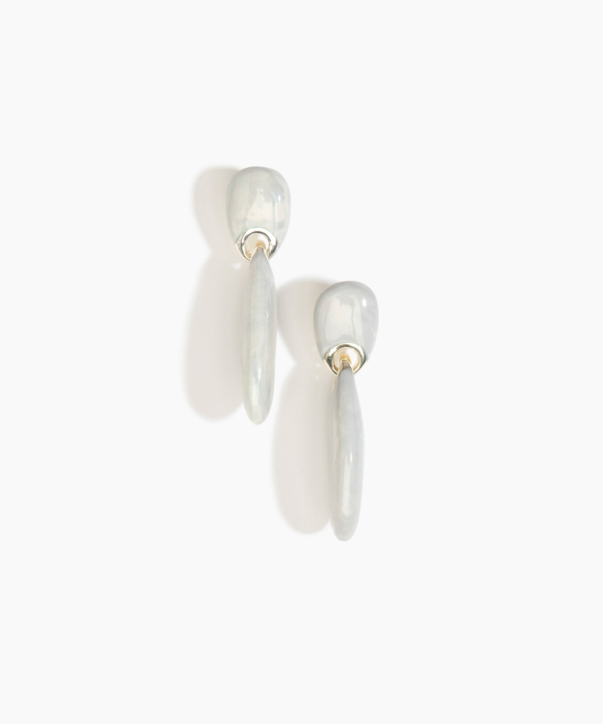 Dinosaur Designs ERRCKDUOL Long Rock Duo Earrings CLOUD