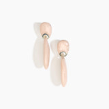 Dinosaur Designs ERRCKDUOL Long Rock Duo Earrings ROSE SWIRL.