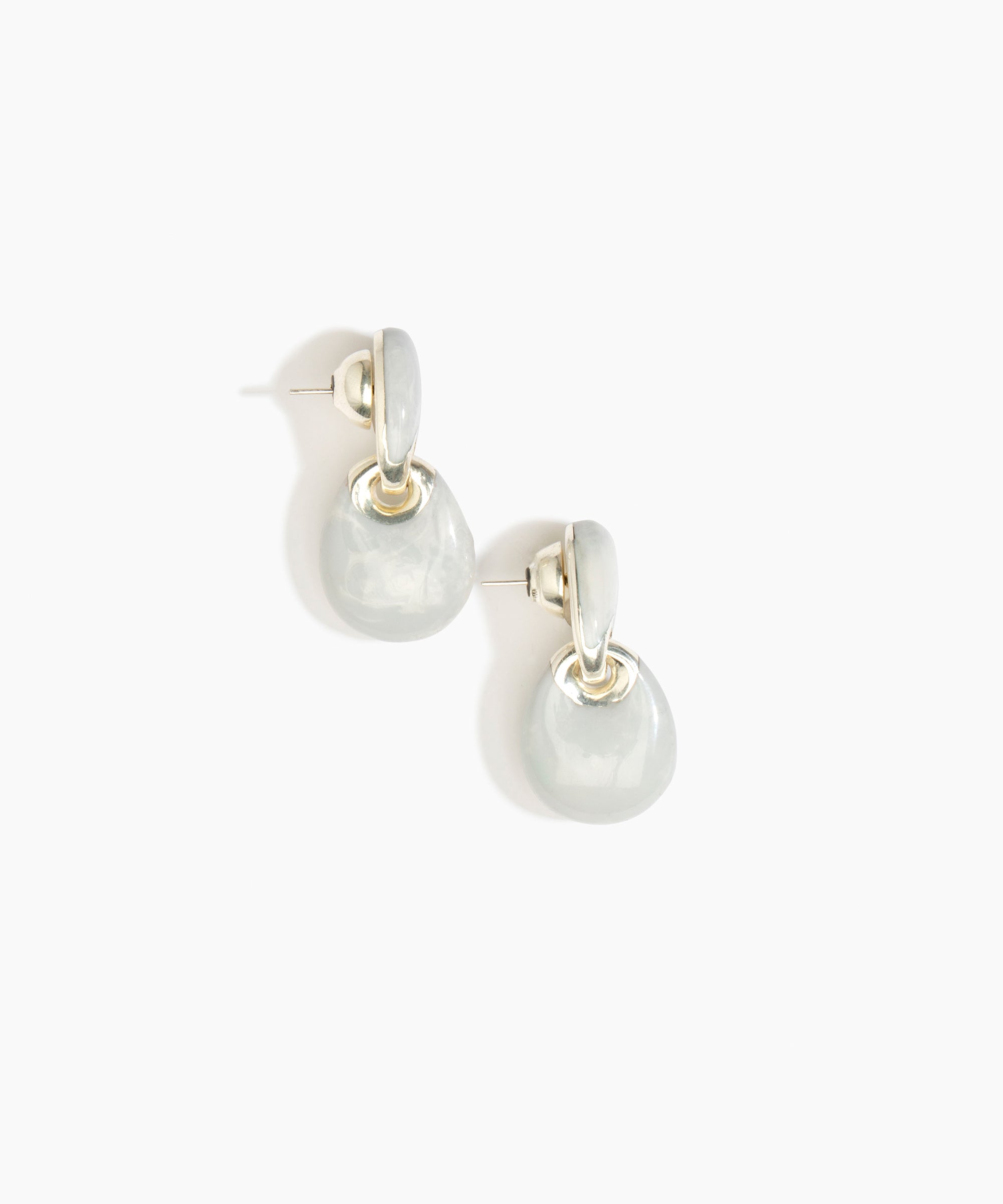 Dinosaur Designs ERRCKDUOS Small Rock Duo Earrings CLOUD