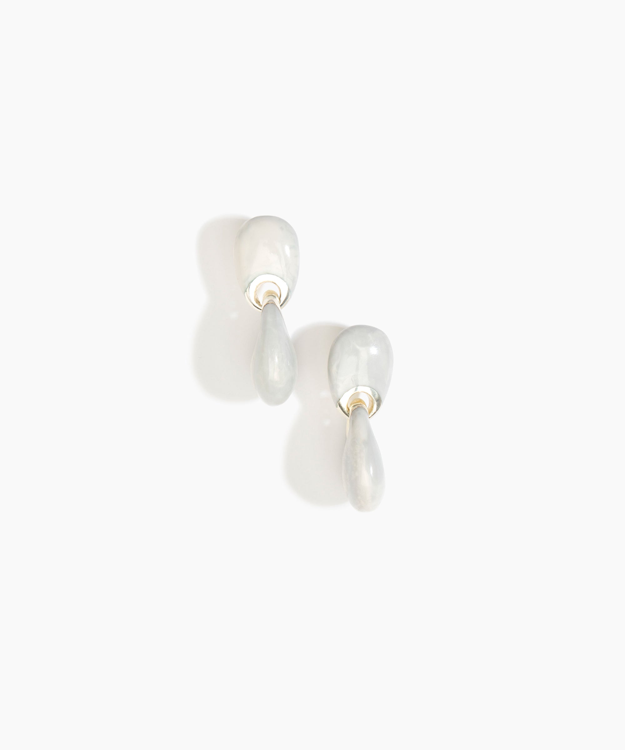 Dinosaur Designs ERRCKDUOS Small Rock Duo Earrings CLOUD