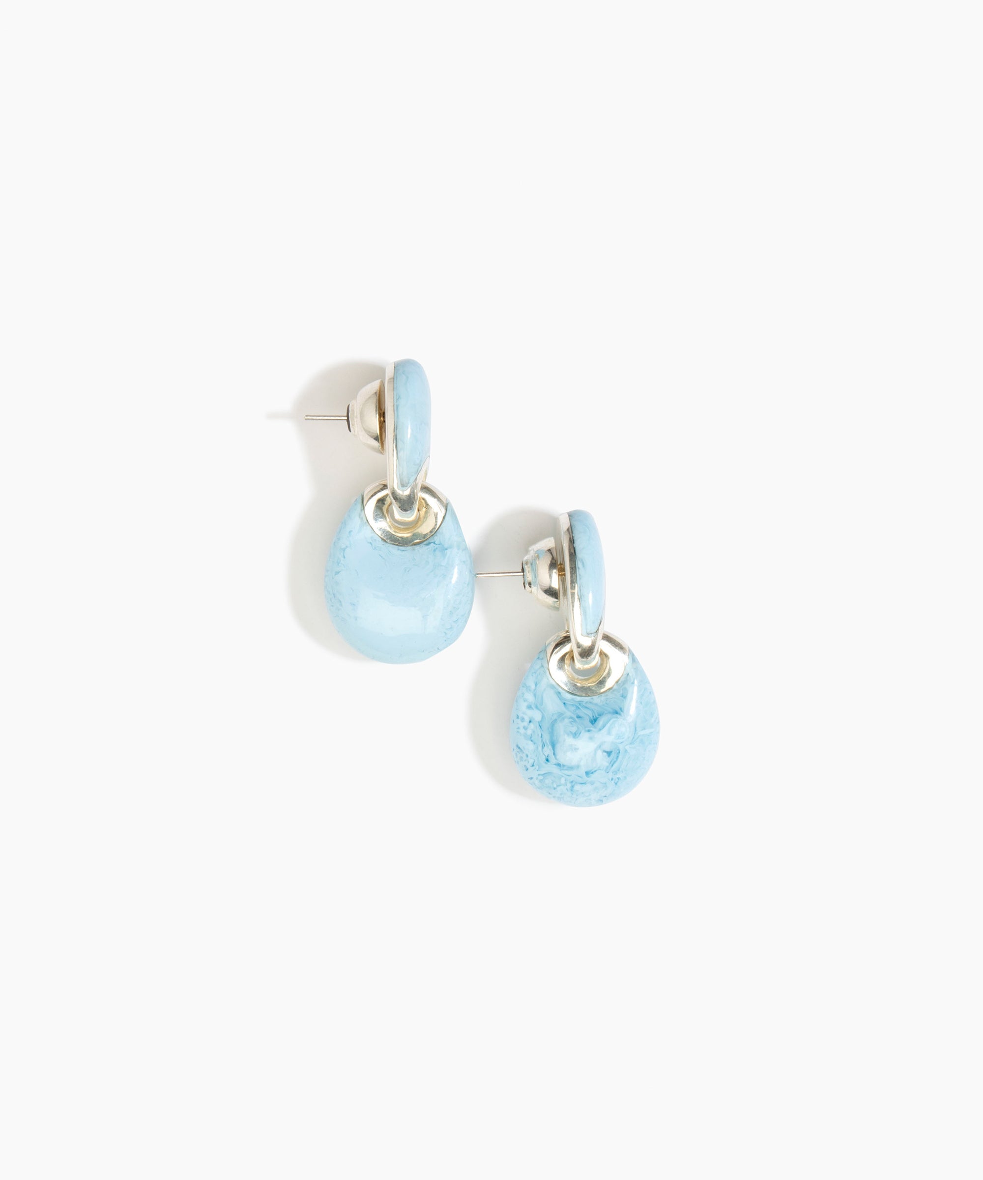 Dinosaur Designs ERRCKDUOS Small Rock Duo Earrings POOL
