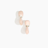 Dinosaur Designs ERRCKDUOS Small Rock Duo Earrings ROSE SWIRL.