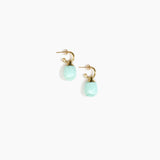 Small River Rock Hoop Earrings