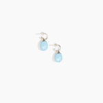 Dinosaur Designs ERRCKHOOPSML Small River Rock Hoop Earrings POOL..