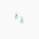 Dinosaur Designs ERRCKHOOPSML Small River Rock Hoop Earrings POOL..