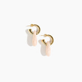 Small Rock Hoop Earrings