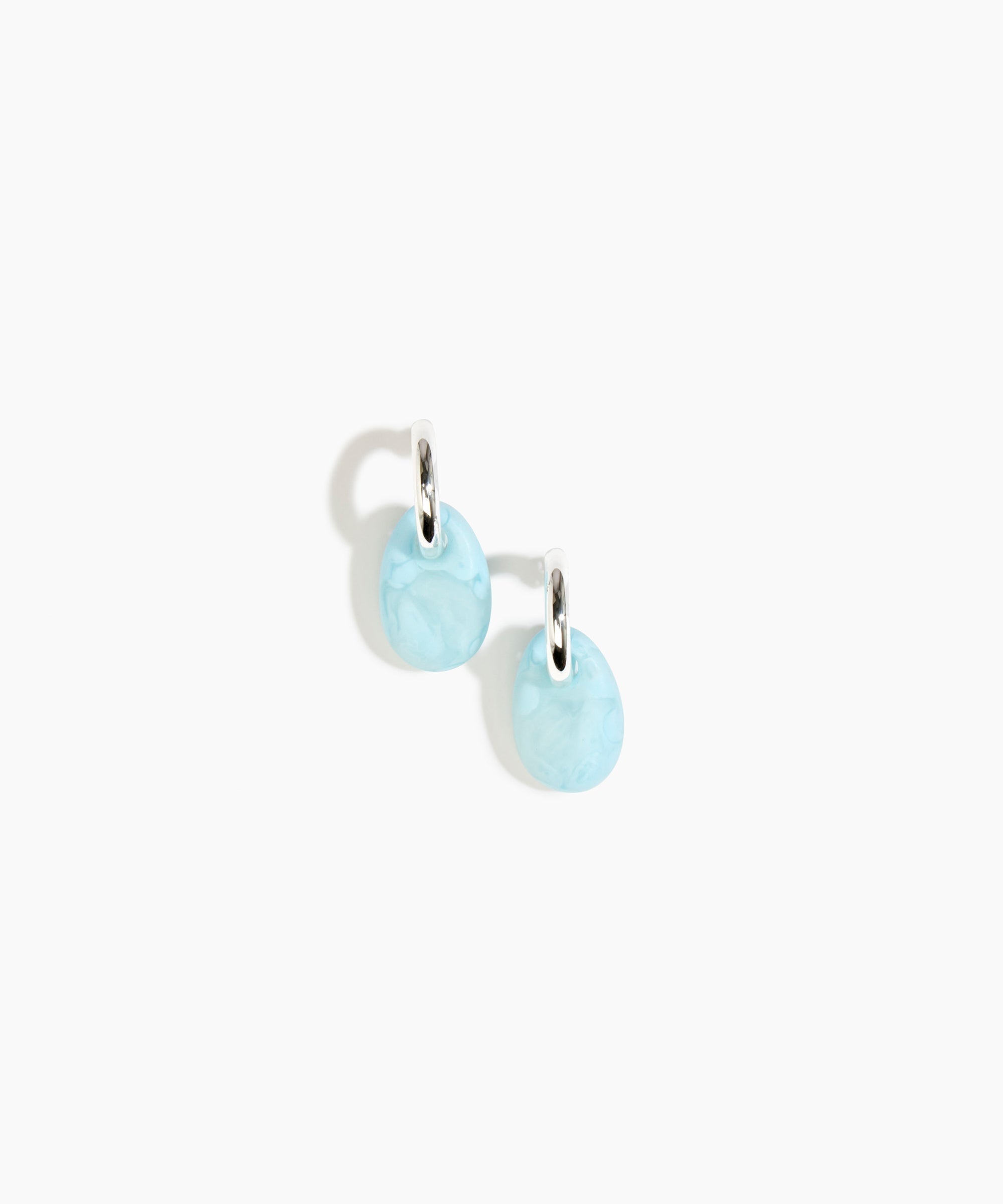Small Rock Hoop Earrings