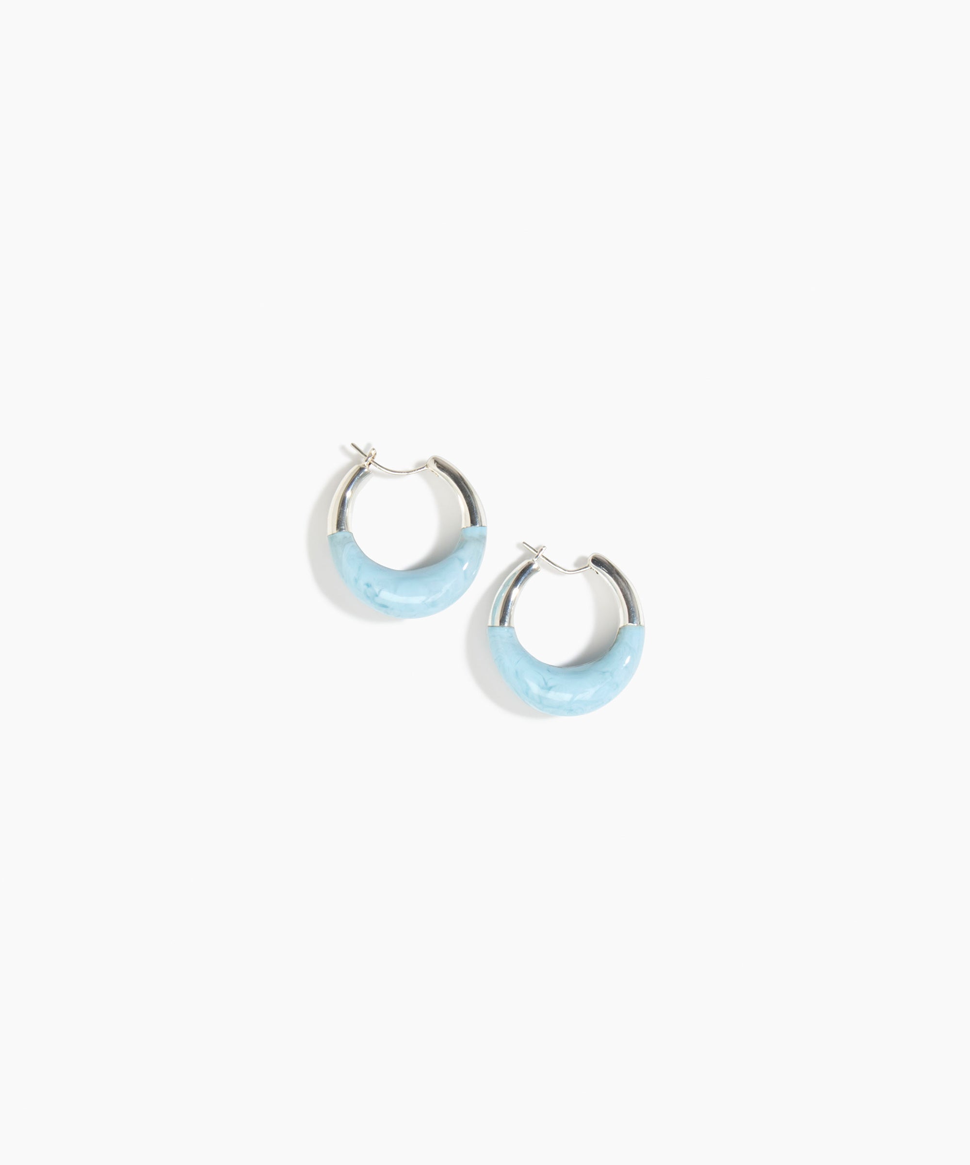 Small Horn Hoop Earrings