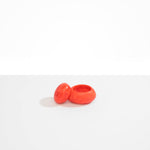 Dinosaur Designs JARPEBMED Medium Pebble Jar in Lychee orange colour resin
