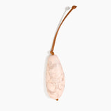 Dinosaur Designs KEYORGPEB Pebble Keyring ROSE SWIRL.