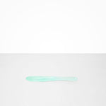 Dinosaur Designs Temple Cake Knife in Mint — handcrafted marbled green blue resin cake knife with smooth tapered blade and rounded handle