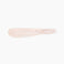 Dinosaur Designs Temple Cake Knife in Rose Swirl — handcrafted marbled dusty pink resin cake knife with smooth tapered blade and rounded handle..