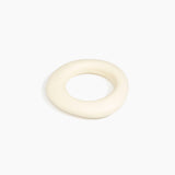 Dinosaur Designs Medium Drift Bangle in Cream Colour resin with Wide Fit
