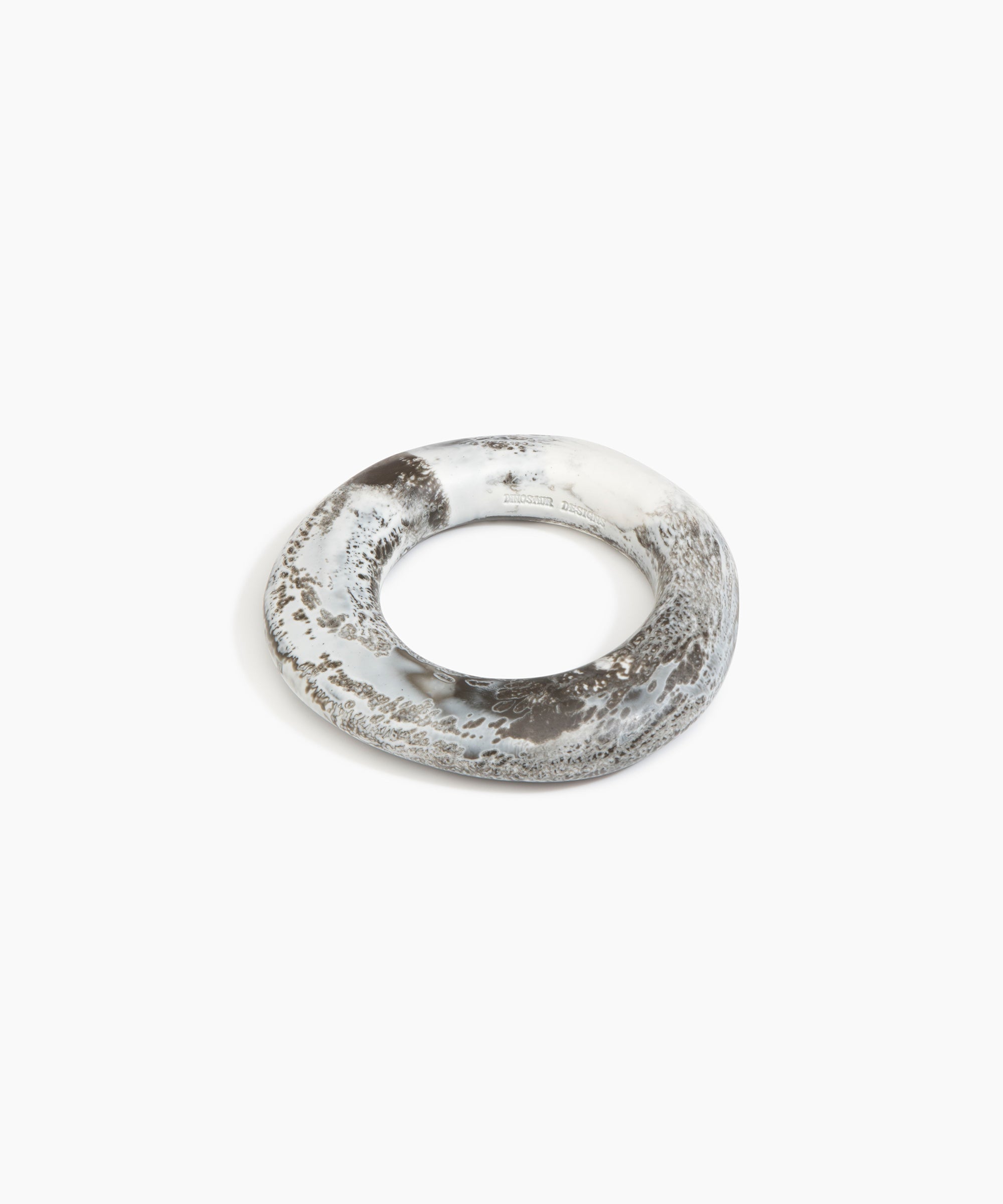Dinosaur Designs Medium Drift Bangle in Granite Colour resin with Wide Fit..