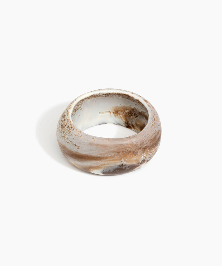 Oval Bangle Medium Strawberry Narrow Fit - Dinosaur Designs