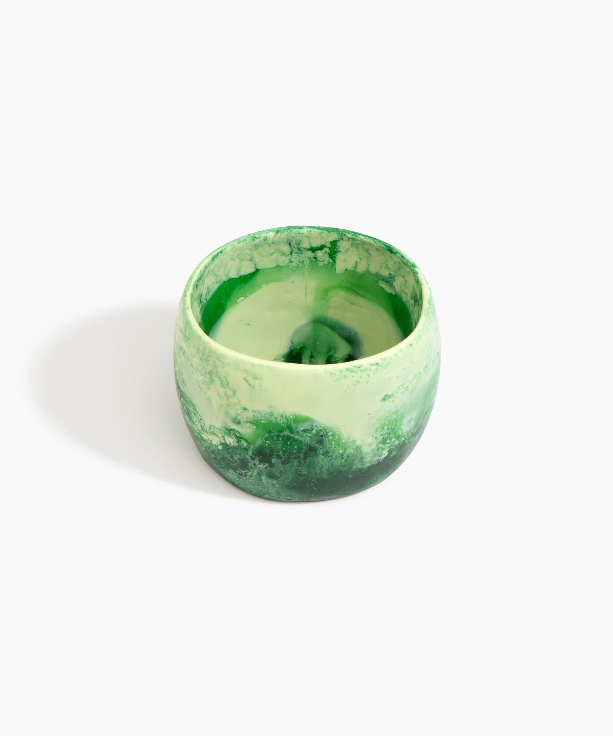 Dinosaur Designs Extra Large Organic Oval Bangle in Grass Colour resin with Wide Fit
