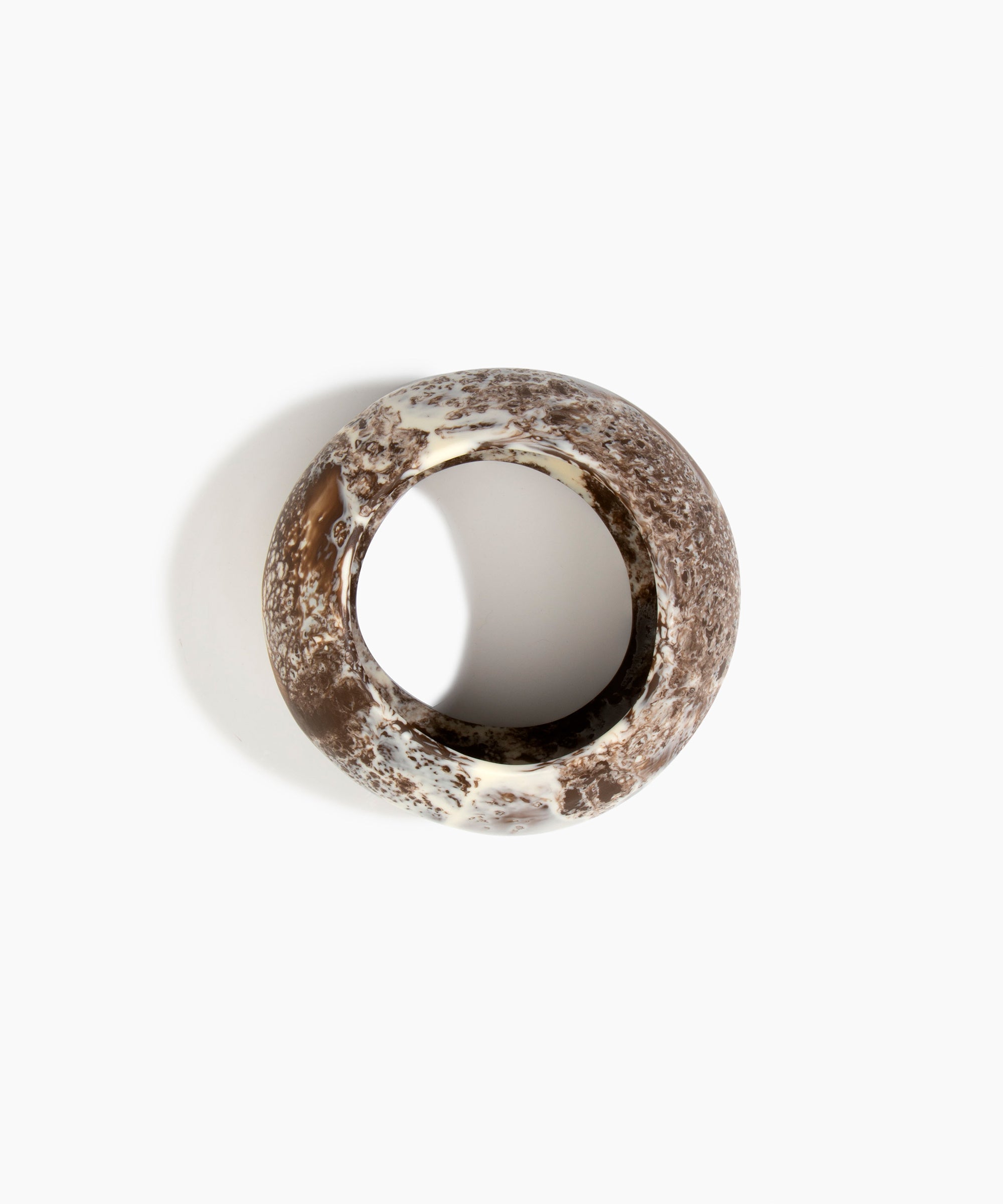 Dinosaur Designs LBPLNBLD Boulder Bangle CAPPUCCINO..