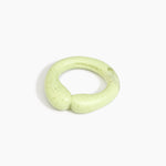 Dinosaur Designs Large Sprout Bangle in Pistachio — handcrafted marbled pastel green resin bangle with chunky rounded form