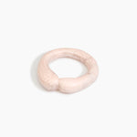 Dinosaur Designs Large Sprout Bangle in Rose Swirl — handcrafted marbled dusty pink resin bangle with chunky rounded form