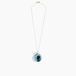 Dinosaur Designs Medium Splash Chain Pendant in Water Colour resin with 925 Sterling Silver Material
