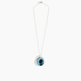 Dinosaur Designs Medium Splash Chain Pendant in Water Colour resin with 925 Sterling Silver Material