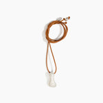 Dinosaur Designs Bones Pendant in Chalk Swirl Colour resin with Silver-Plated Brass Material